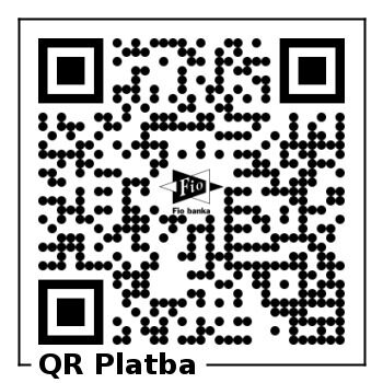QR platba - &uacute;čet studia kapitola
